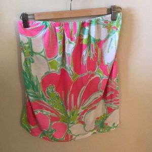 Lilly Pulitzer Don’t Give a Cluck Tube Top Sz S